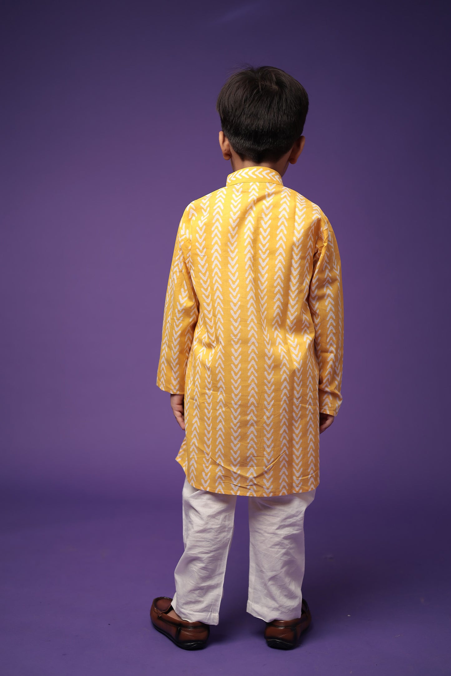 Traditional Cotton Kurta with Pajama Set for Boys